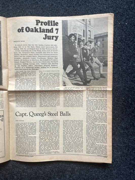 1970s Native American Underground Newspaper, Black Panther Party, Vintage Antique Collectibles, San Francisco Gifts, Indian Artwork