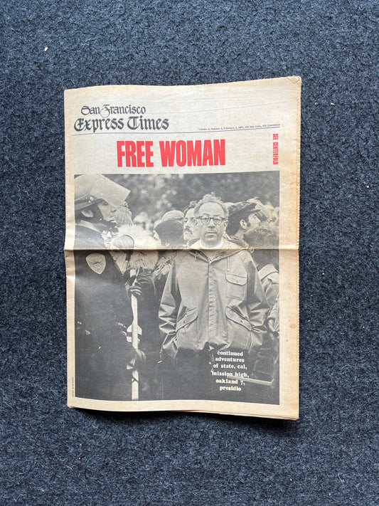 1970s Native American Underground Newspaper, Black Panther Party, Vintage Antique Collectibles, San Francisco Gifts, Indian Artwork
