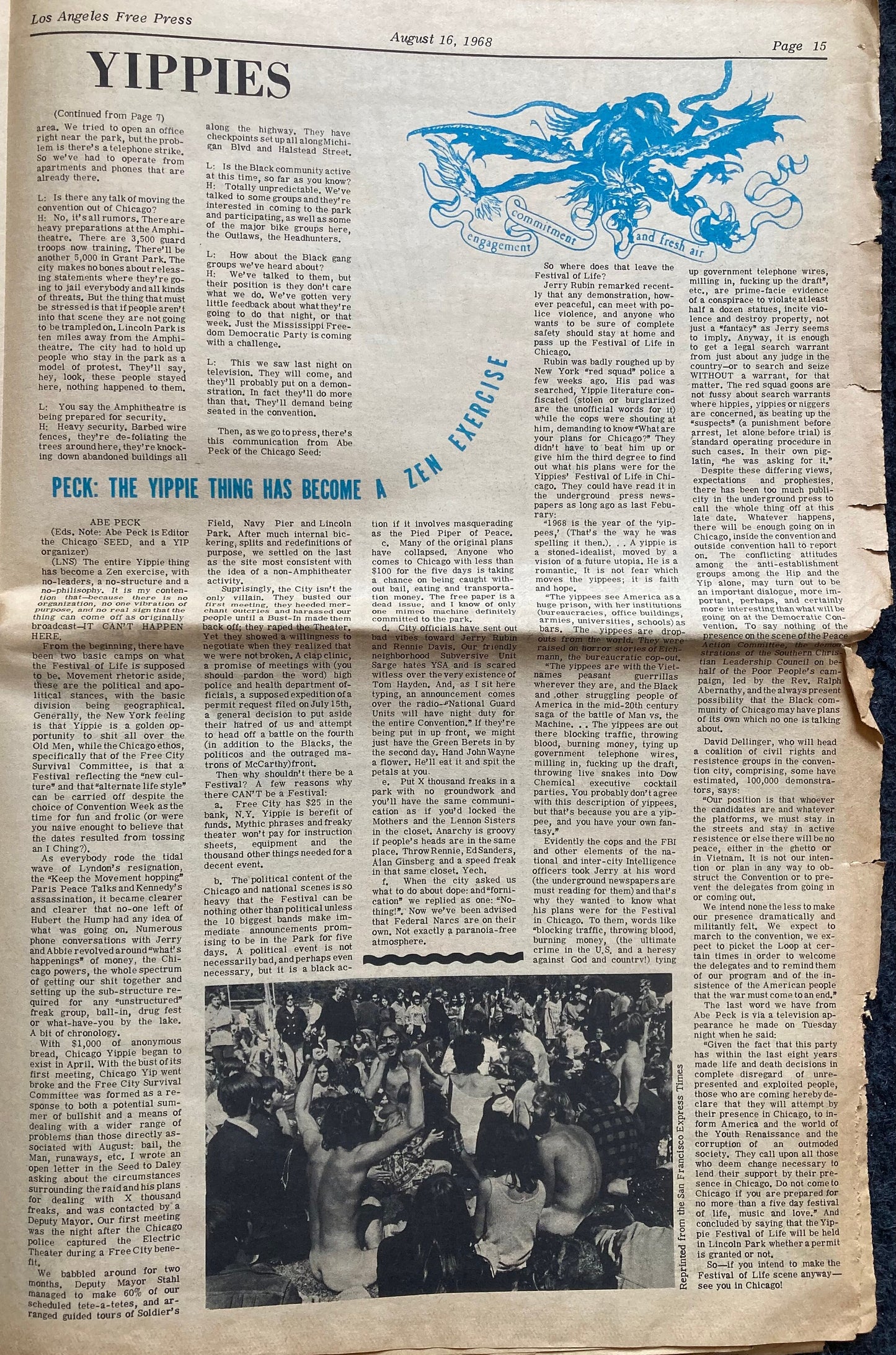 1970s CounterCulture LGBT Los Angeles Free Press, Black Panther Party, Underground Far-Left Newspaper, Vintage Newspaper, Original Newspaper