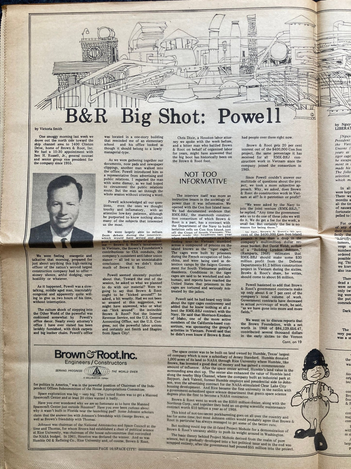 1970s Space City Houston Texas Underground Newspaper, Black Panther Party, Vintage Antique Collectibles, Hippie Grunge Art Gifts,