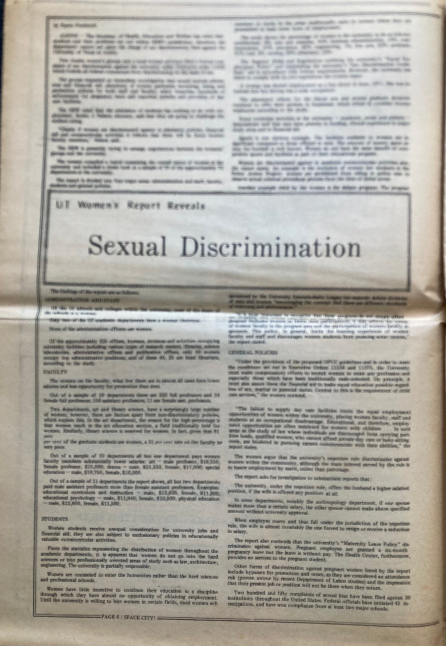 1970s Space City Houston Texas Underground Newspaper, Black Panther Party, Vintage Antique Collectibles, Hippie Grunge Art Gifts,