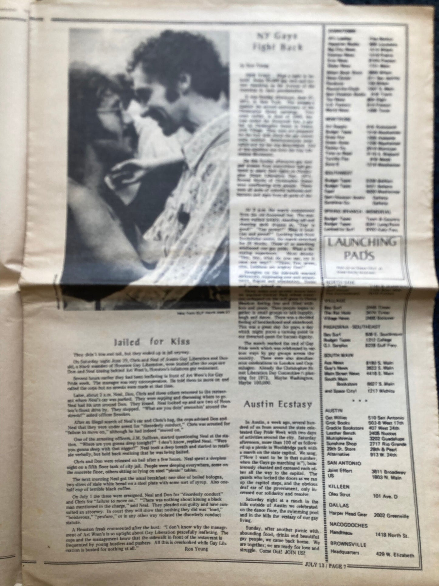 1970s Space City Houston Texas Underground Newspaper, Black Panther Party, Vintage Antique Collectibles, Hippie Grunge Art Gifts,