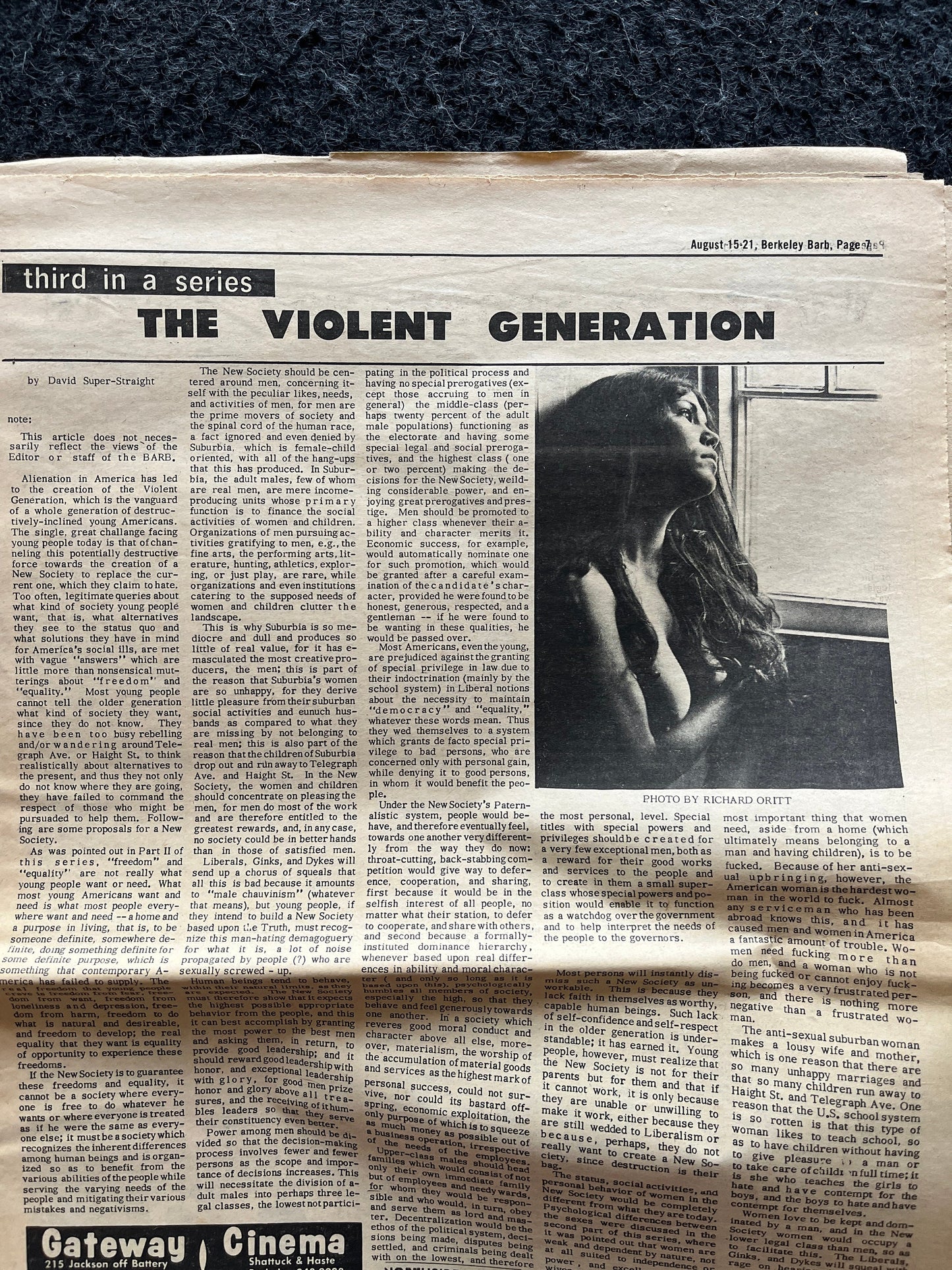 1970s Vietnam War Ends Nixon, Berkeley Bark CounterCulture, Black Panther Party, Underground Newspaper, Vintage Newspaper, San Francisco