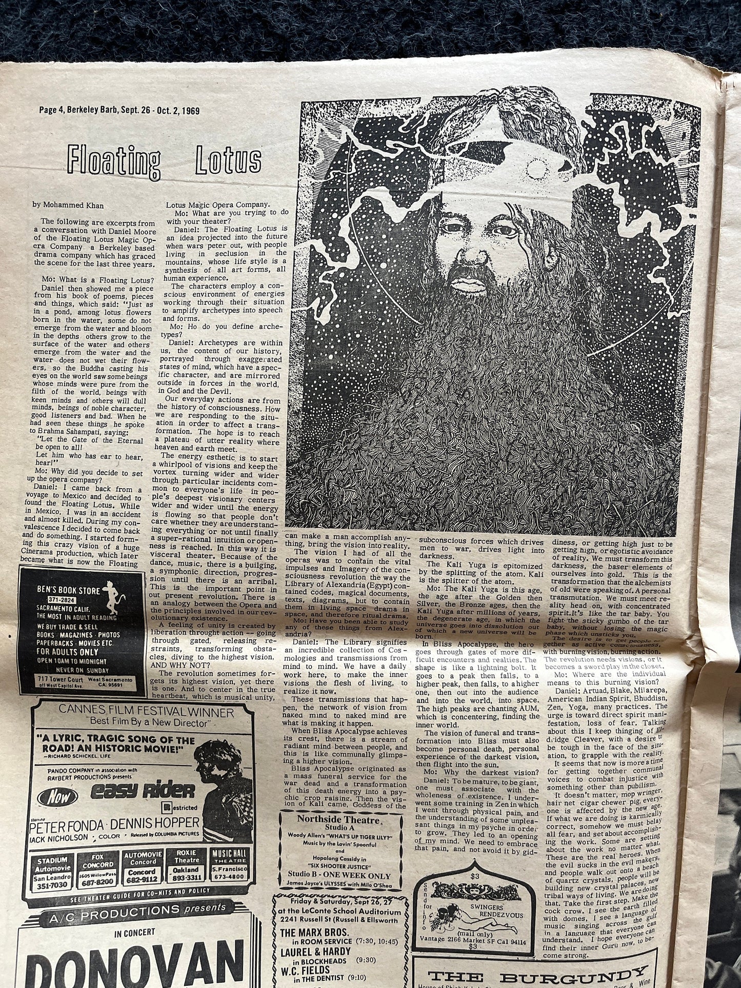 1970s Berkeley Bark CounterCulture, Black Panther Party, Underground Newspaper, Vintage Newspaper, San Francisco California, Black Gifts
