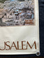 Vintage 1980s Jerusalem Israel Travel Poster - Vintage Advertising Jewish Travel Poster, Vintage Photography, 27 x 39 Aviation Poster