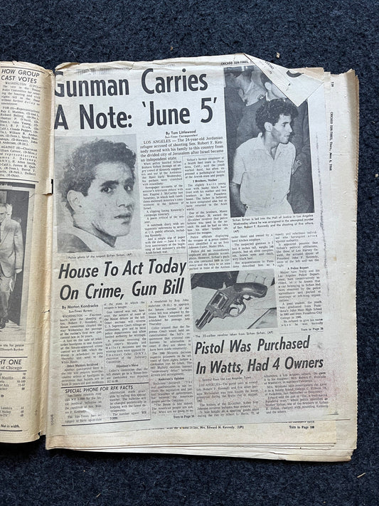 1968 MLK Jr Race Riots, Marches, US History, Civil Rights Black History BLM – Vintage Original Newspaper,