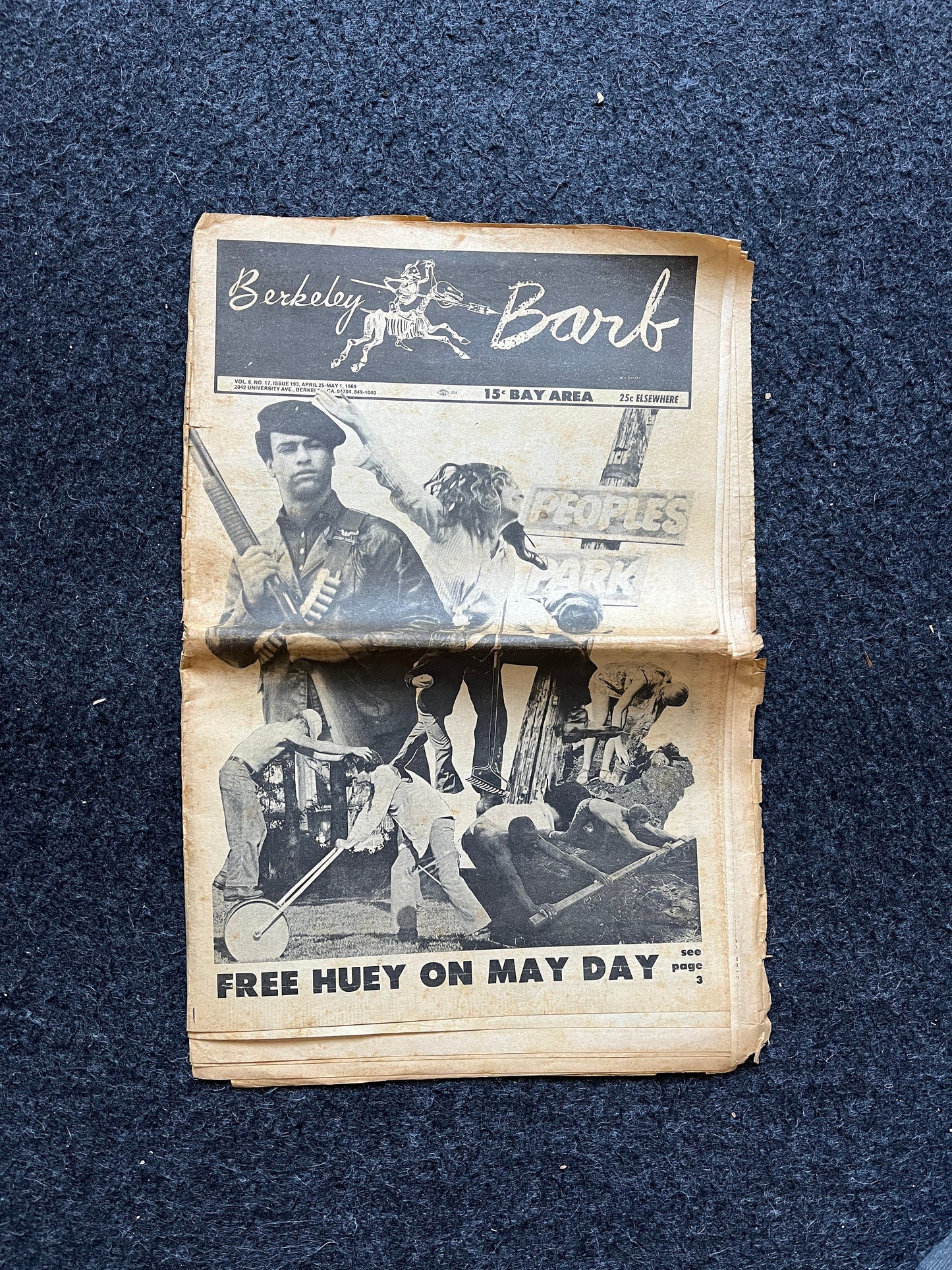 1970s Berkeley Bark CounterCulture, Black Panther Party, Underground Newspaper, Vintage Newspaper, San Francisco California, Black Gifts