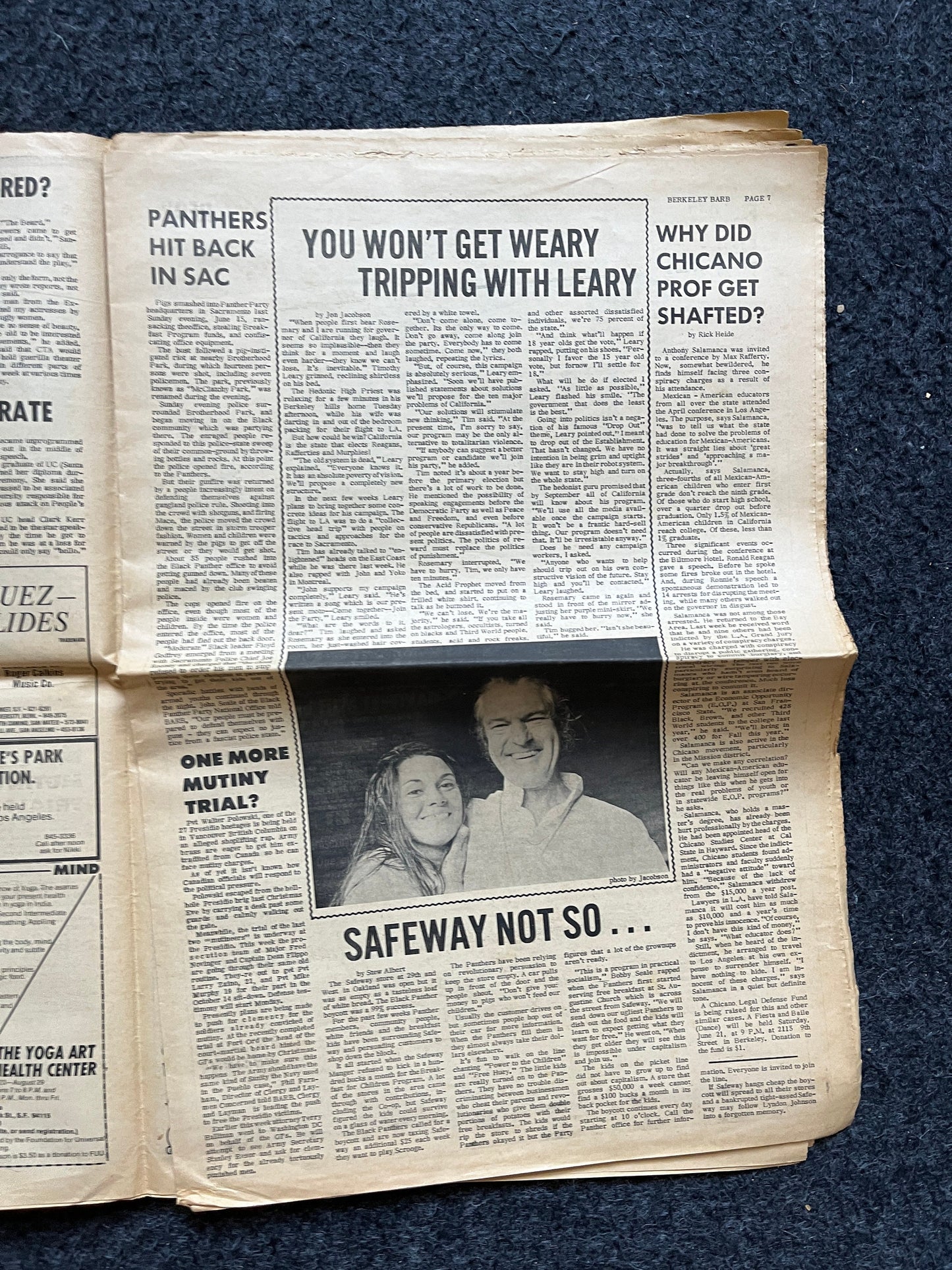 1970s Berkeley Bark CounterCulture, Black Panther Party, Underground Newspaper, Vintage Newspaper, San Francisco California, Black Gifts