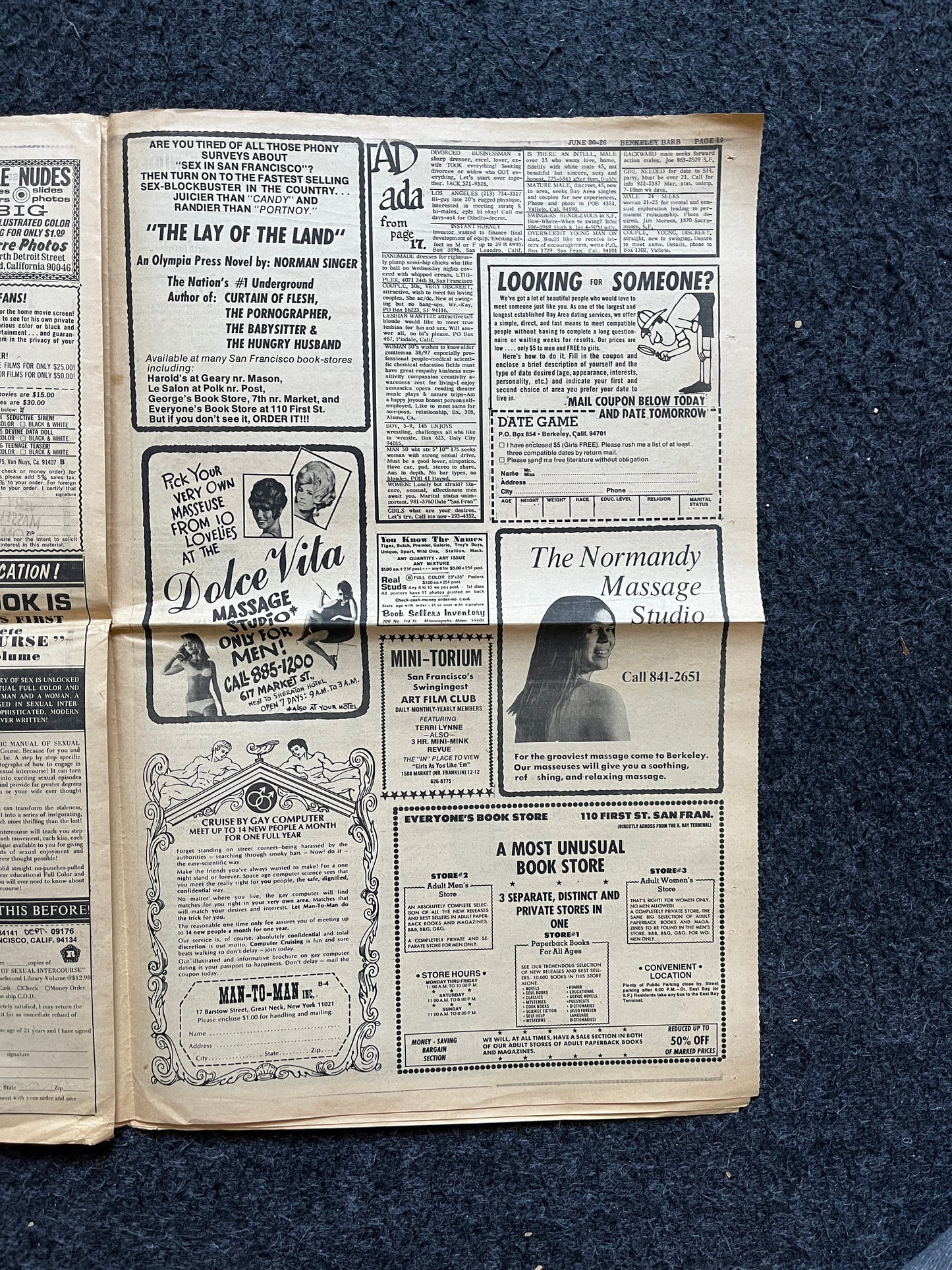 1970s Berkeley Bark CounterCulture, Black Panther Party, Underground Newspaper, Vintage Newspaper, San Francisco California, Black Gifts