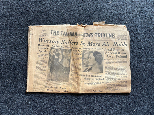 1939 Germany Invades Poland - Fighting in Warsaw, French Push into Germany, WW2 Memorabilia, History Gifts, Military Gifts, French History