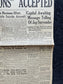 WWII Japanese Surrender - Day Before VJ Day - Extra Vintage Newspaper - Japan Unconditionally Surrenders