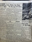 WWII Japanese Surrender - Day Before VJ Day - Extra Vintage Newspaper - Japan Unconditionally Surrenders