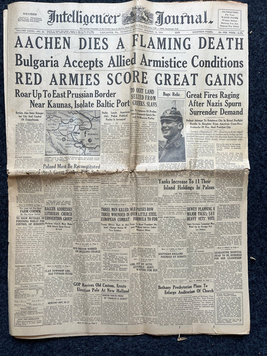 Best of the Rest - Late WW2 European Theatre Newspaper - Original Vintage World War 2 Memorabilia Newspaper - US Allied Forces Liberate WWII