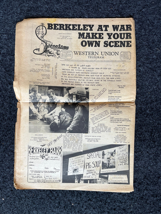 1970s Berkeley Bark CounterCulture, Black Panther Party, Underground Newspaper, Vintage Newspaper, San Francisco California, Black Gifts