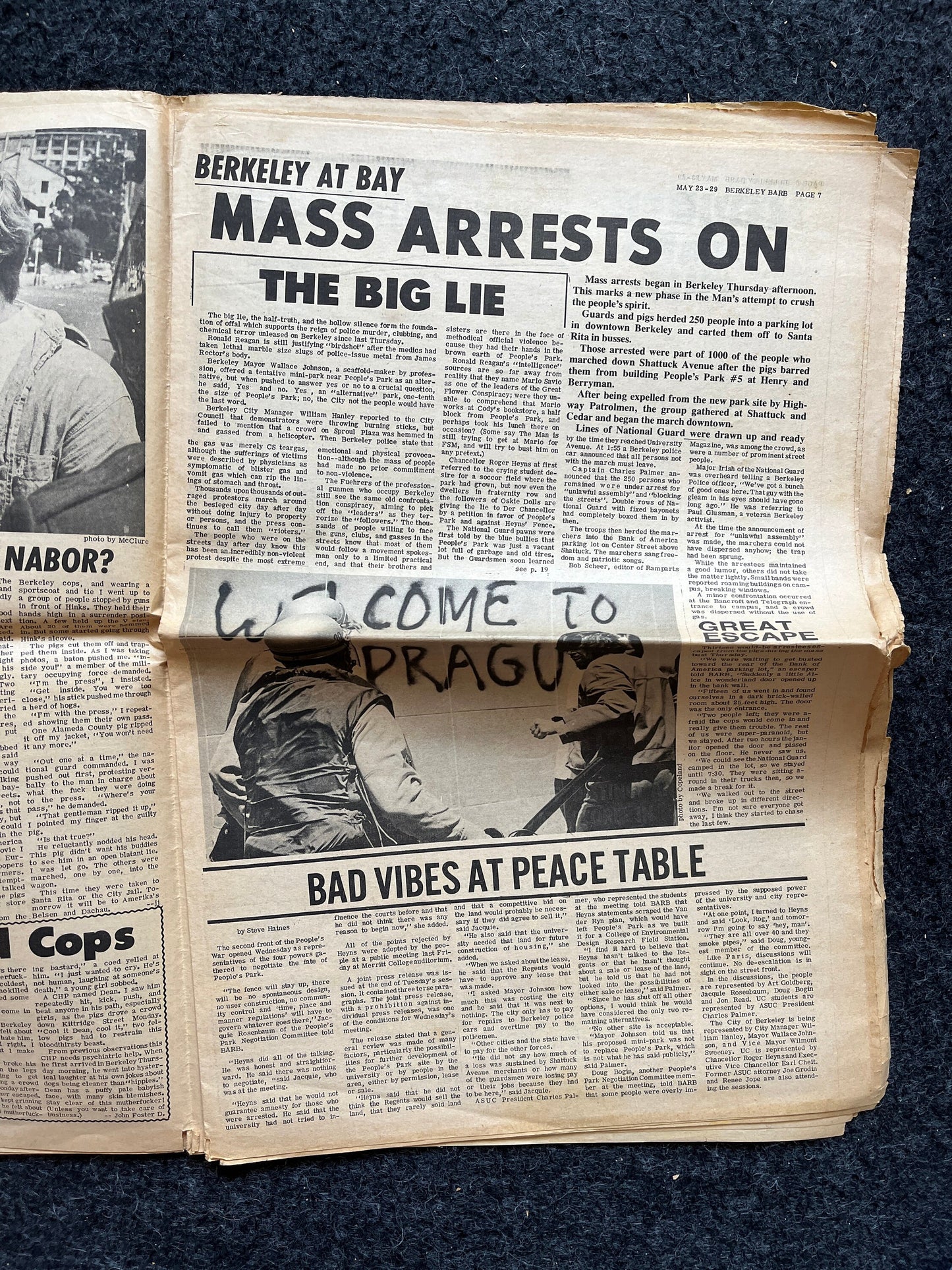 1970s Berkeley Bark CounterCulture, Black Panther Party, Underground Newspaper, Vintage Newspaper, San Francisco California, Black Gifts