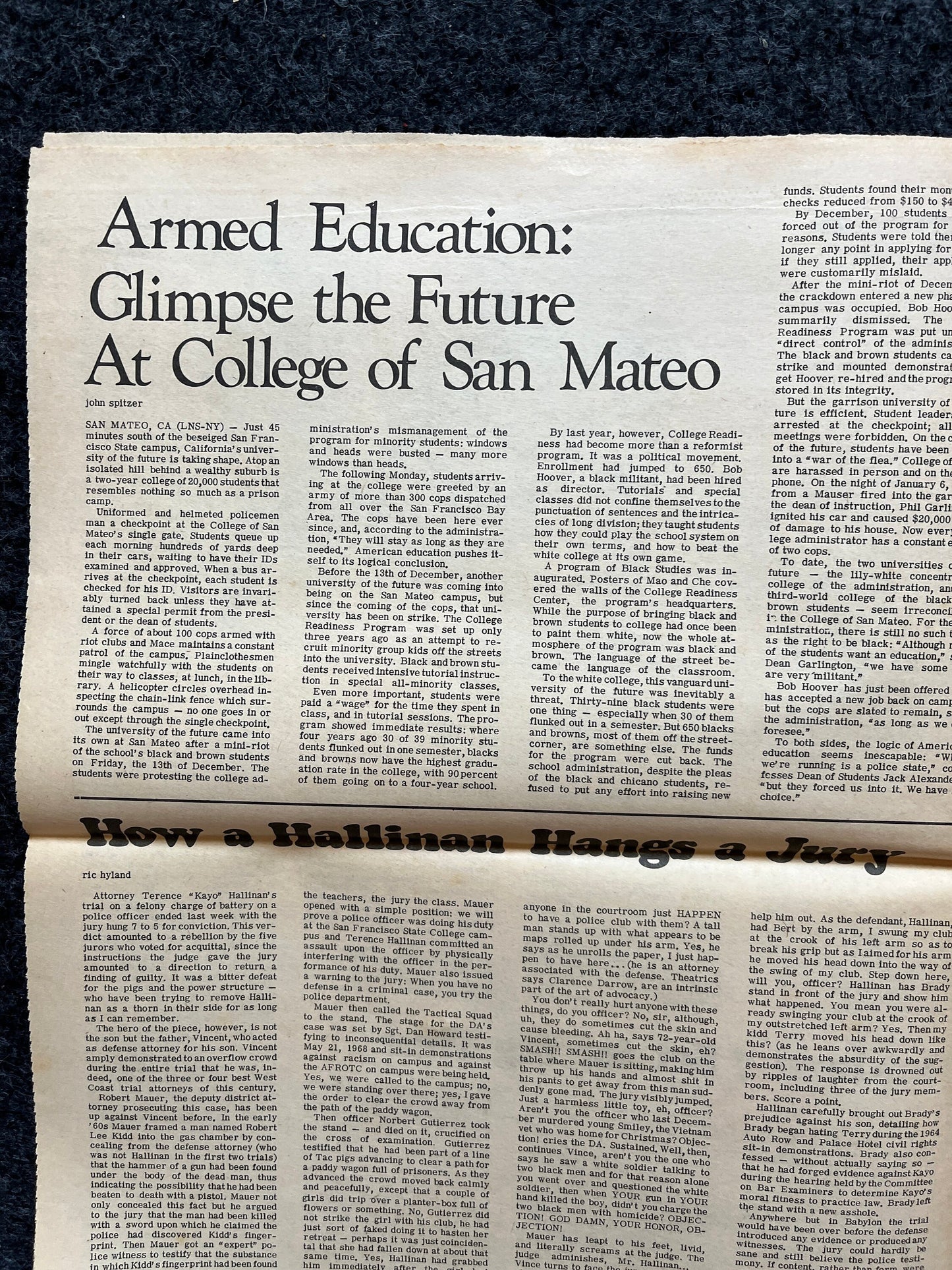 1970s Berkeley Bark CounterCulture, Black Panther Party, Underground Newspaper, Vintage Newspaper, San Francisco California, Black Gifts