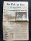 Original Moon Landing Vintage Newspaper - NASA Apollo 11 Program Moonwalk - Space Race Neil Armstrong Buzz Aldrin - Gifts For Nerds, Space A