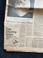 Original Moon Landing Vintage Newspaper - NASA Apollo 11 Program Moonwalk - Space Race Neil Armstrong Buzz Aldrin - Gifts For Nerds, Space A