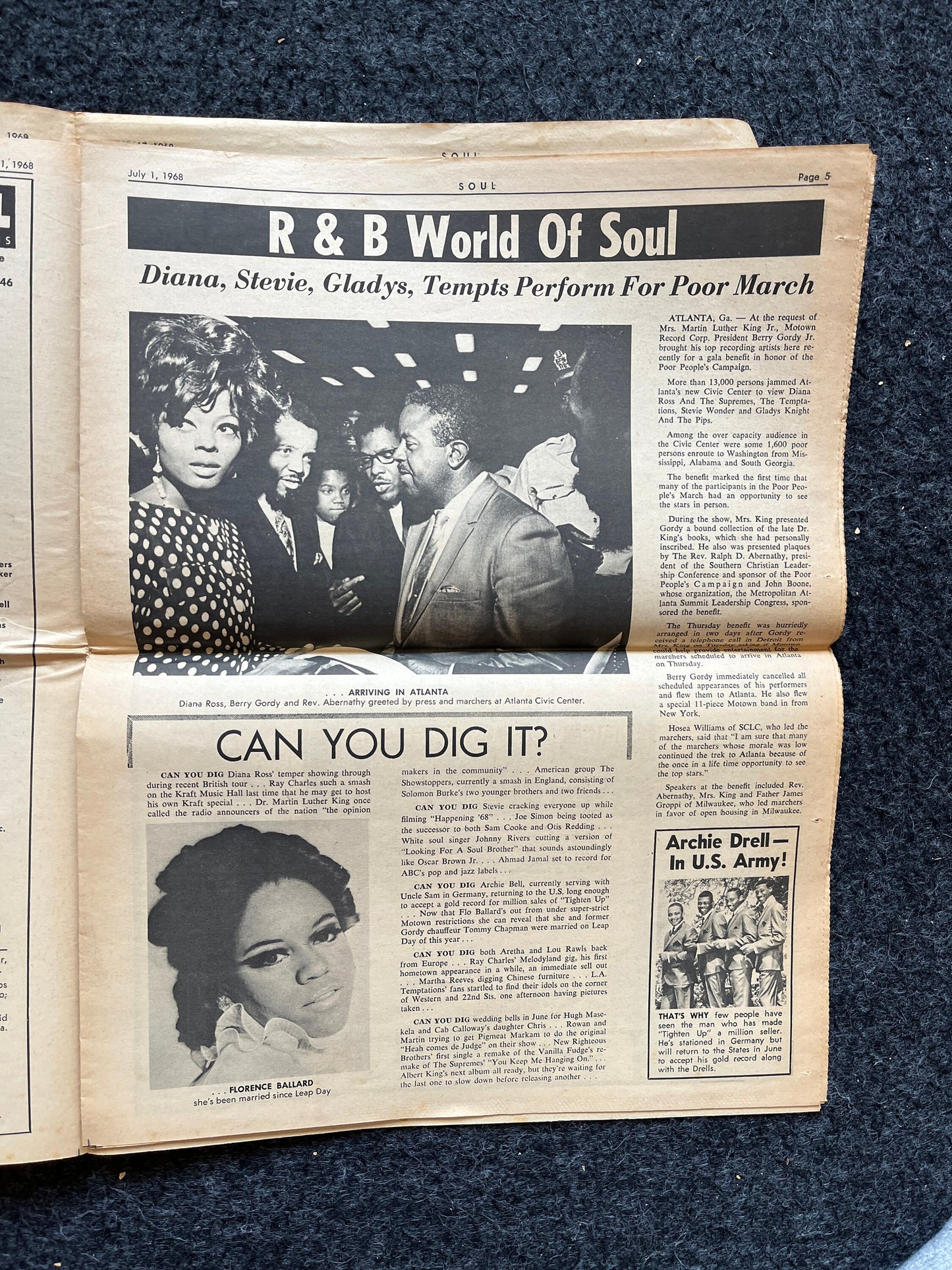 1970s Soul Music Underground Newspaper, Rock and Roll, Vintage Antique Collectibles, San Francisco Gifts, Anarchist Gifts, Grunge Artwork