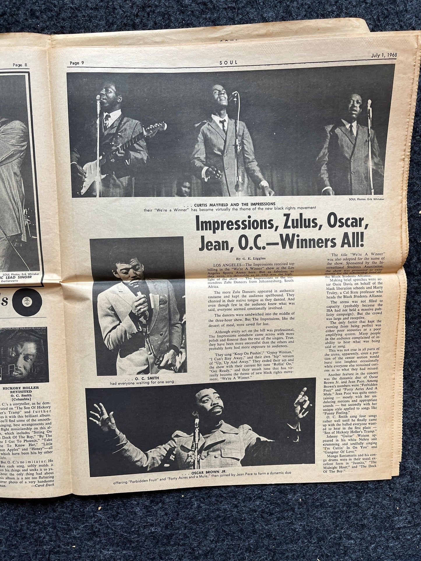 1970s Soul Music Underground Newspaper, Rock and Roll, Vintage Antique Collectibles, San Francisco Gifts, Anarchist Gifts, Grunge Artwork