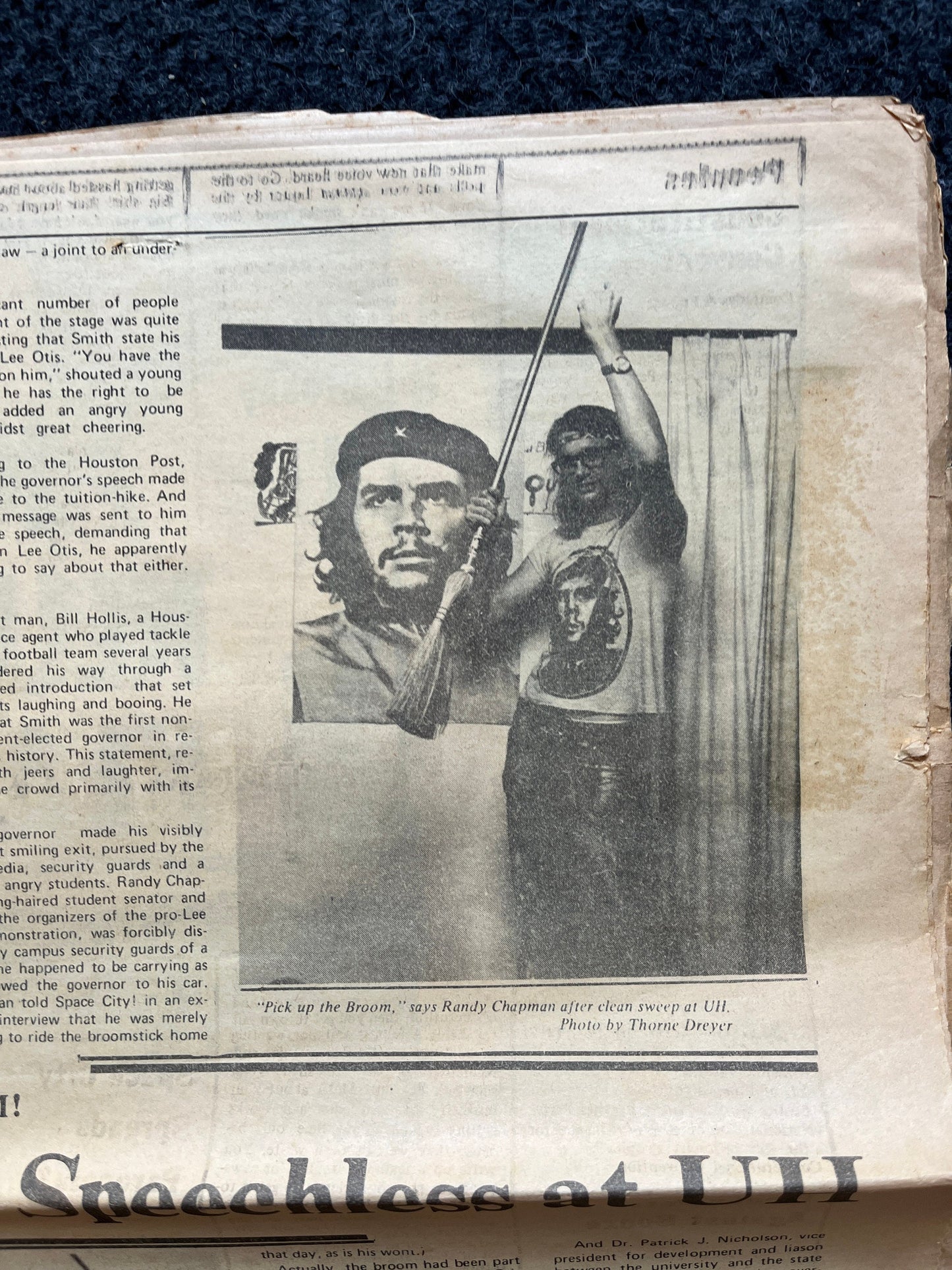 1970s Space City Houston Texas Underground Newspaper, Black Panther Party, Vintage Antique Collectibles, Hippie Grunge Art Gifts,