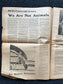 1970s Space City Houston Texas Underground Newspaper, Black Panther Party, Vintage Antique Collectibles, Hippie Grunge Art Gifts,