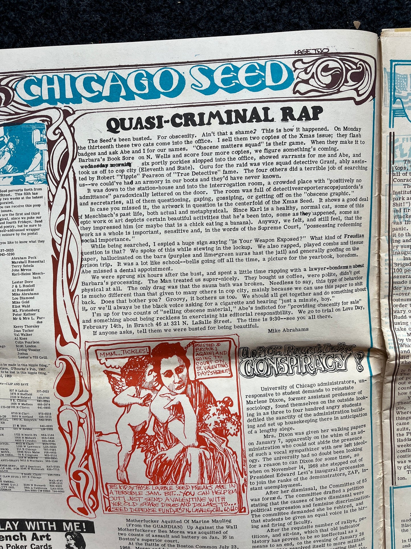 1970s Chicago Changes Underground Newspaper, Black Panther Party, Vintage Antique Collectibles, San Francisco Gifts, Anarchist Gifts,