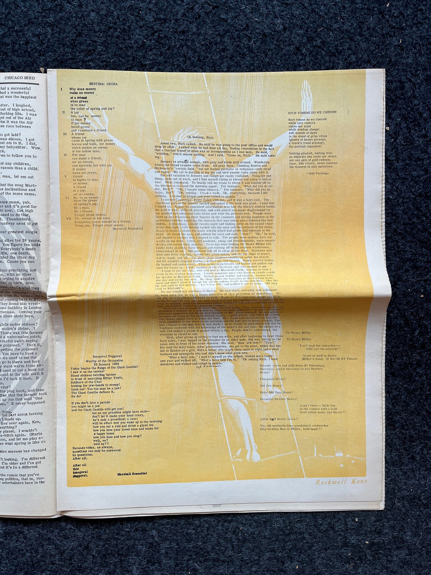 1970s Chicago Changes Underground Newspaper, Black Panther Party, Vintage Antique Collectibles, San Francisco Gifts, Anarchist Gifts,