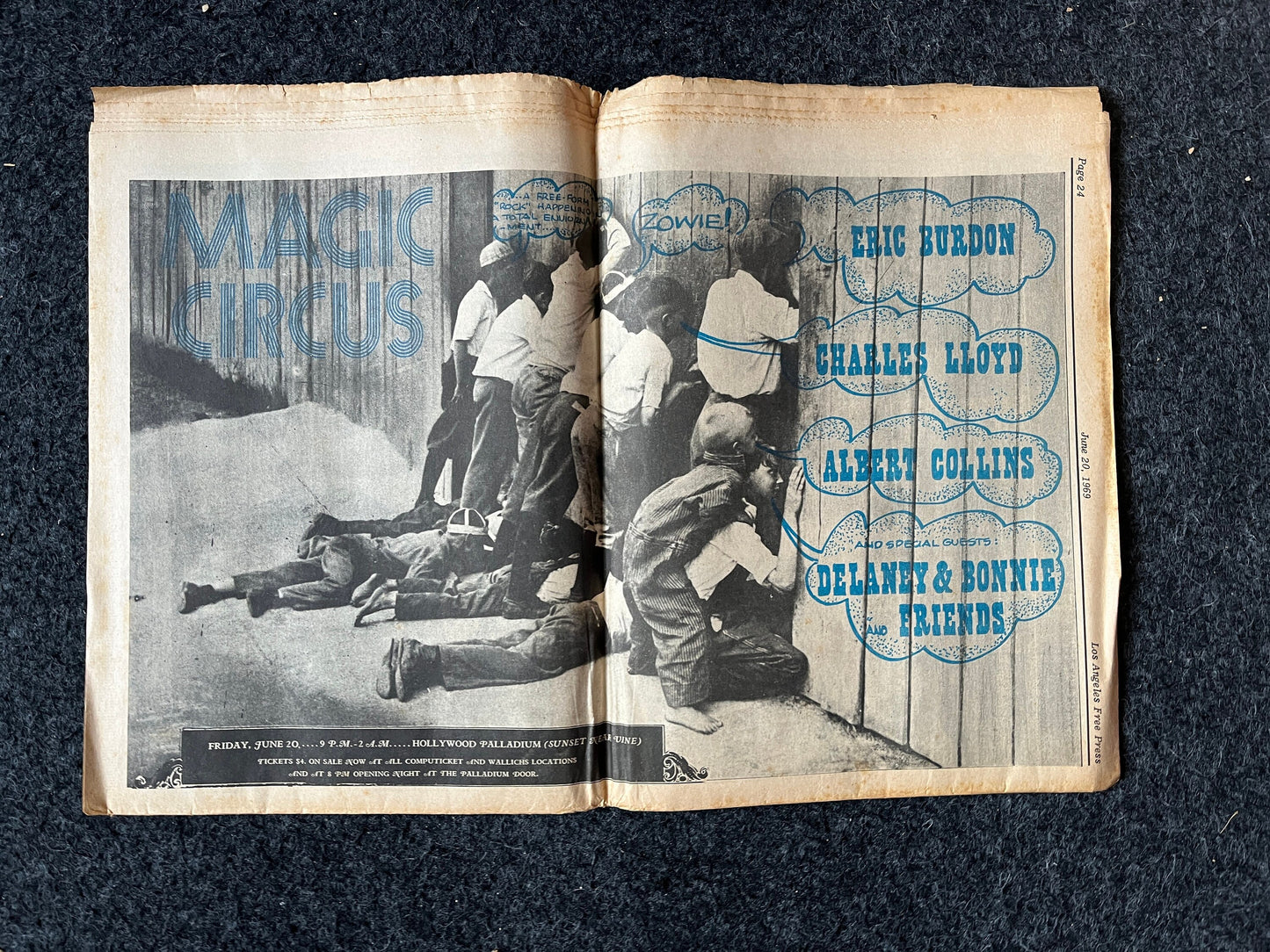 1970s CounterCulture LGBT Los Angeles Free Press, Black Panther Party, Underground Far-Left Newspaper, Vintage Newspaper, Original Newspaper
