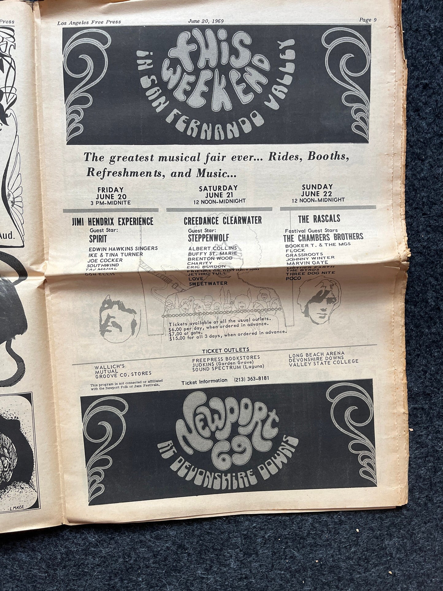 1970s CounterCulture LGBT Los Angeles Free Press, Black Panther Party, Underground Far-Left Newspaper, Vintage Newspaper, Original Newspaper