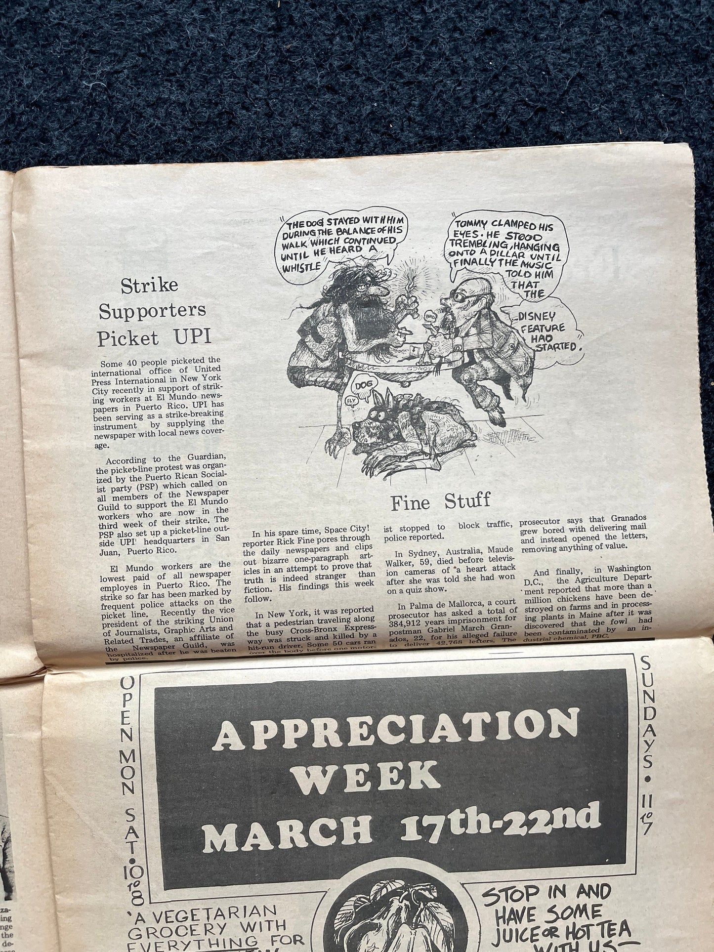 1970s Psycho Therapy Mental Health Space City Houston Texas Underground Newspaper, Black Panther Party, Vintage Antique Collectibles