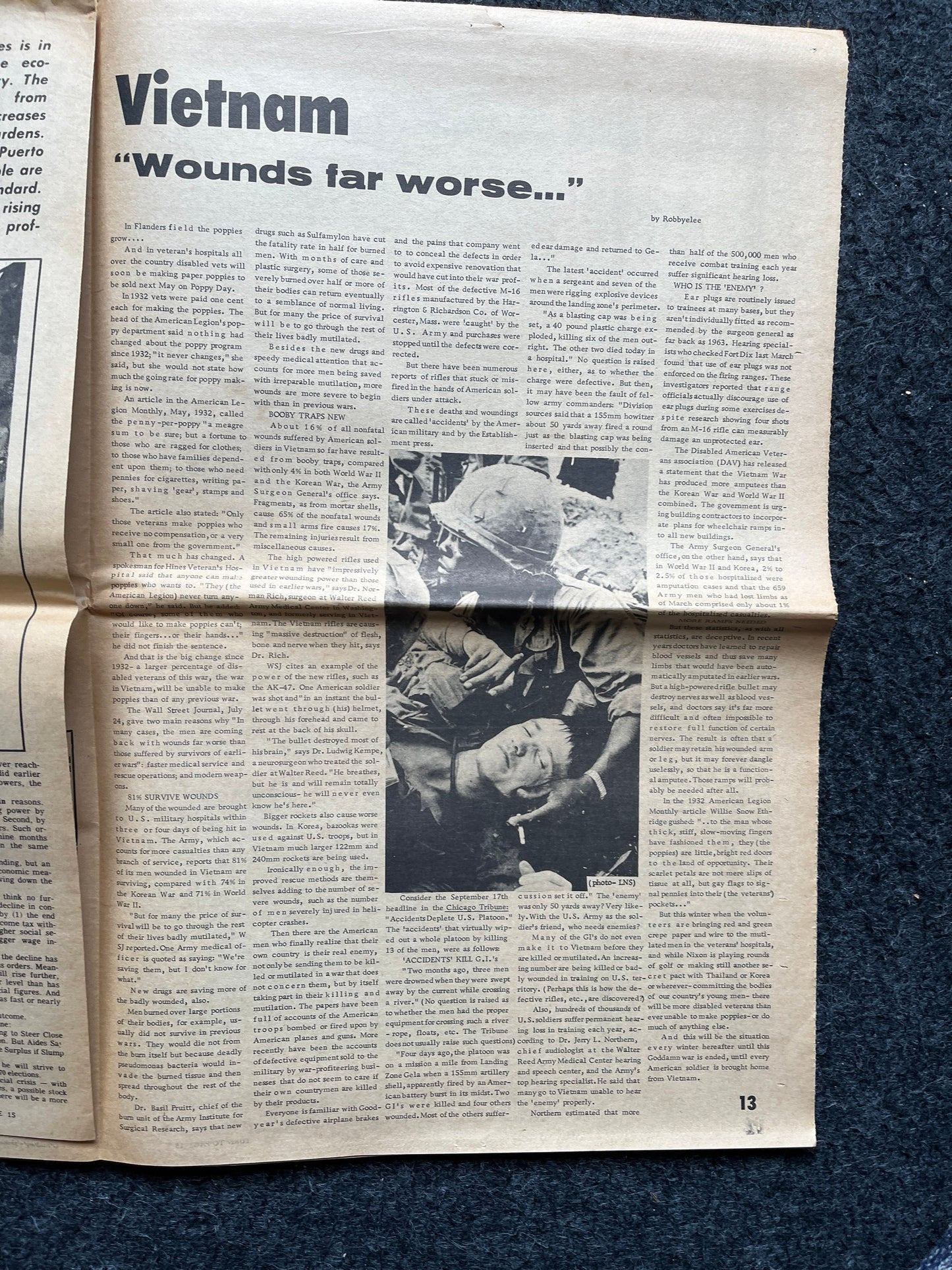 1972 Nixon in Space City Houston Texas Underground Newspaper, Black Panther Party, Vintage Antique Collectibles, Hippie Grunge Art Gifts,