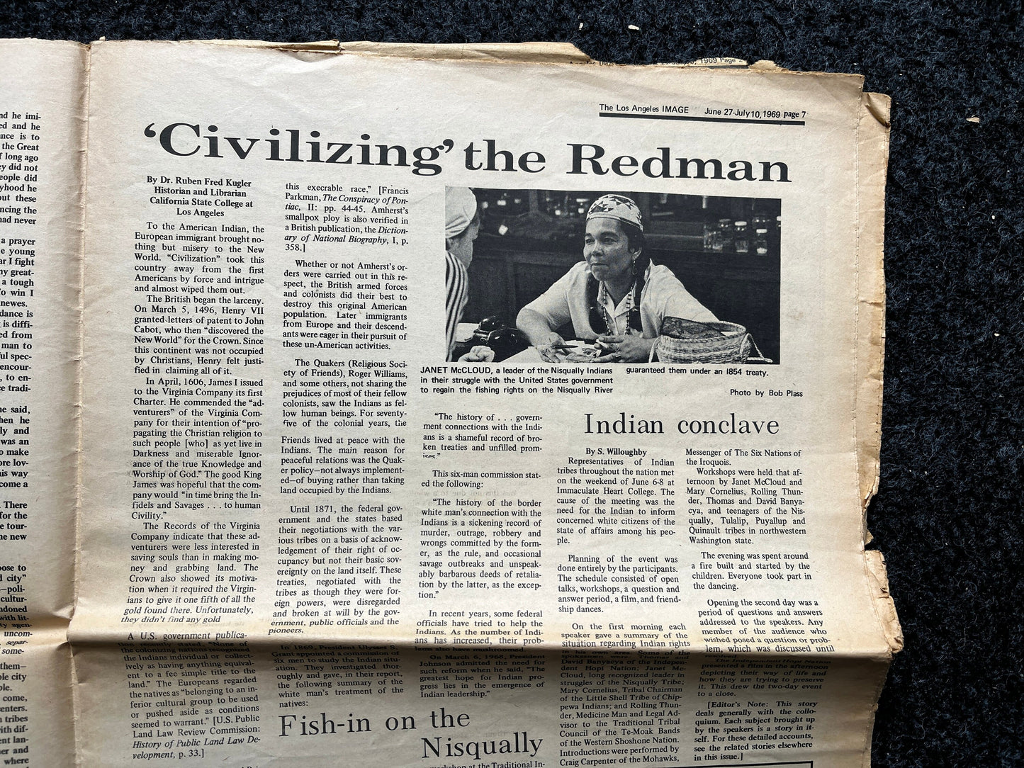 1970s Native American Underground Newspaper, Black Panther Party, Vintage Antique Collectibles, San Francisco Gifts, Indian Artwork