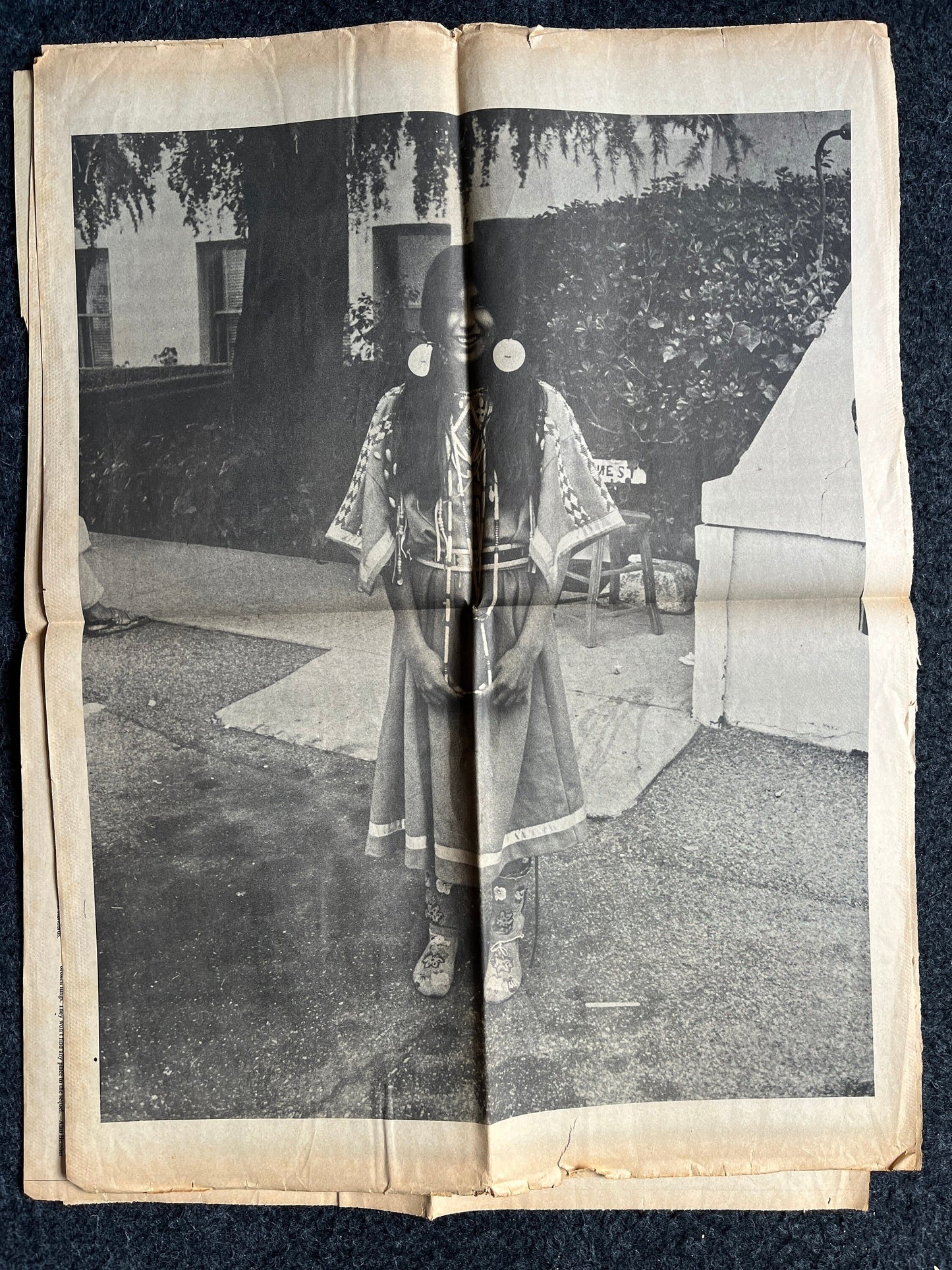 1970s Native American Underground Newspaper, Black Panther Party, Vintage Antique Collectibles, San Francisco Gifts, Indian Artwork