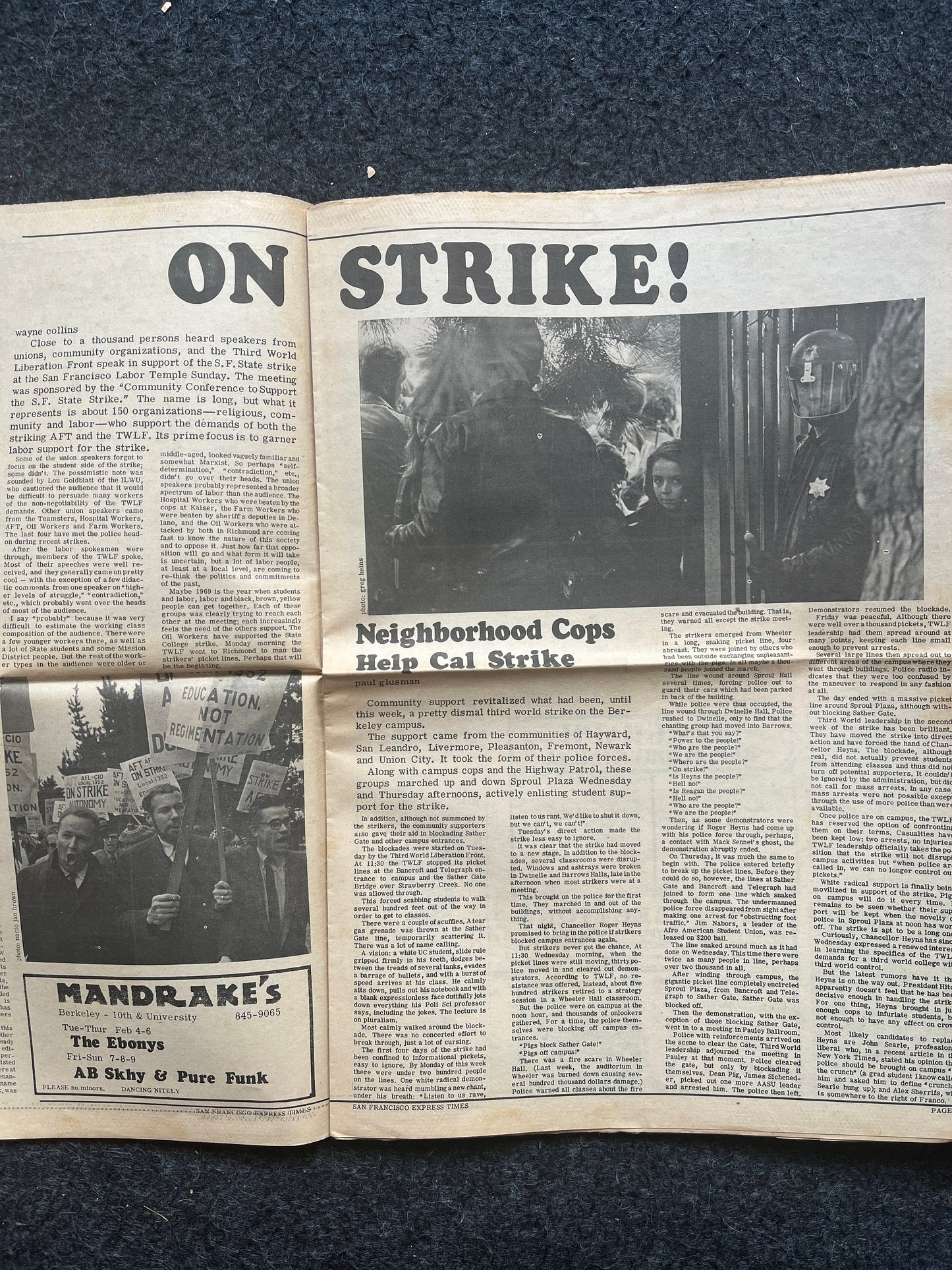 1970s Native American Underground Newspaper, Black Panther Party, Vintage Antique Collectibles, San Francisco Gifts, Indian Artwork