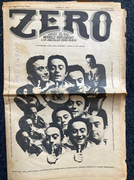 1970s Lenny Bruce Memorial Underground Newspaper, Black Panther Party, Vintage Antique Collectibles, San Francisco Gifts, Anarchist Gifts,