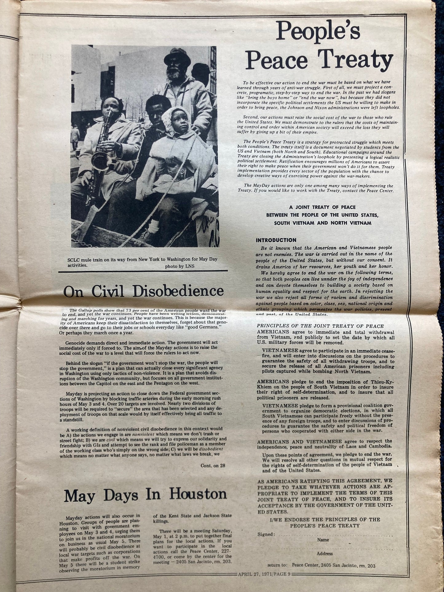 1970s Space City Houston Texas Underground Newspaper, Black Panther Party, Vintage Antique Collectibles, Hippie Grunge Art Gifts,