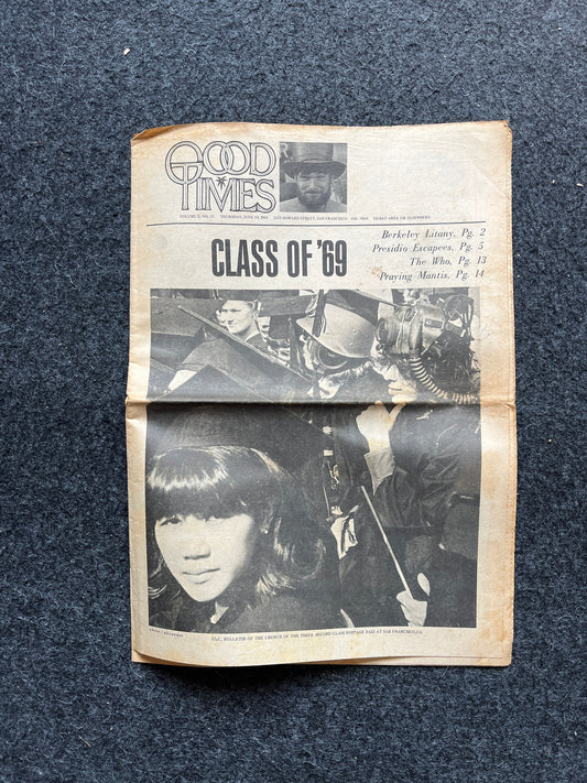 1970s Tim Leary Psychedelic High Times Underground Newspaper, Black Panther Party, Vintage Antique Collectibles, Hippie Grunge Art Gifts