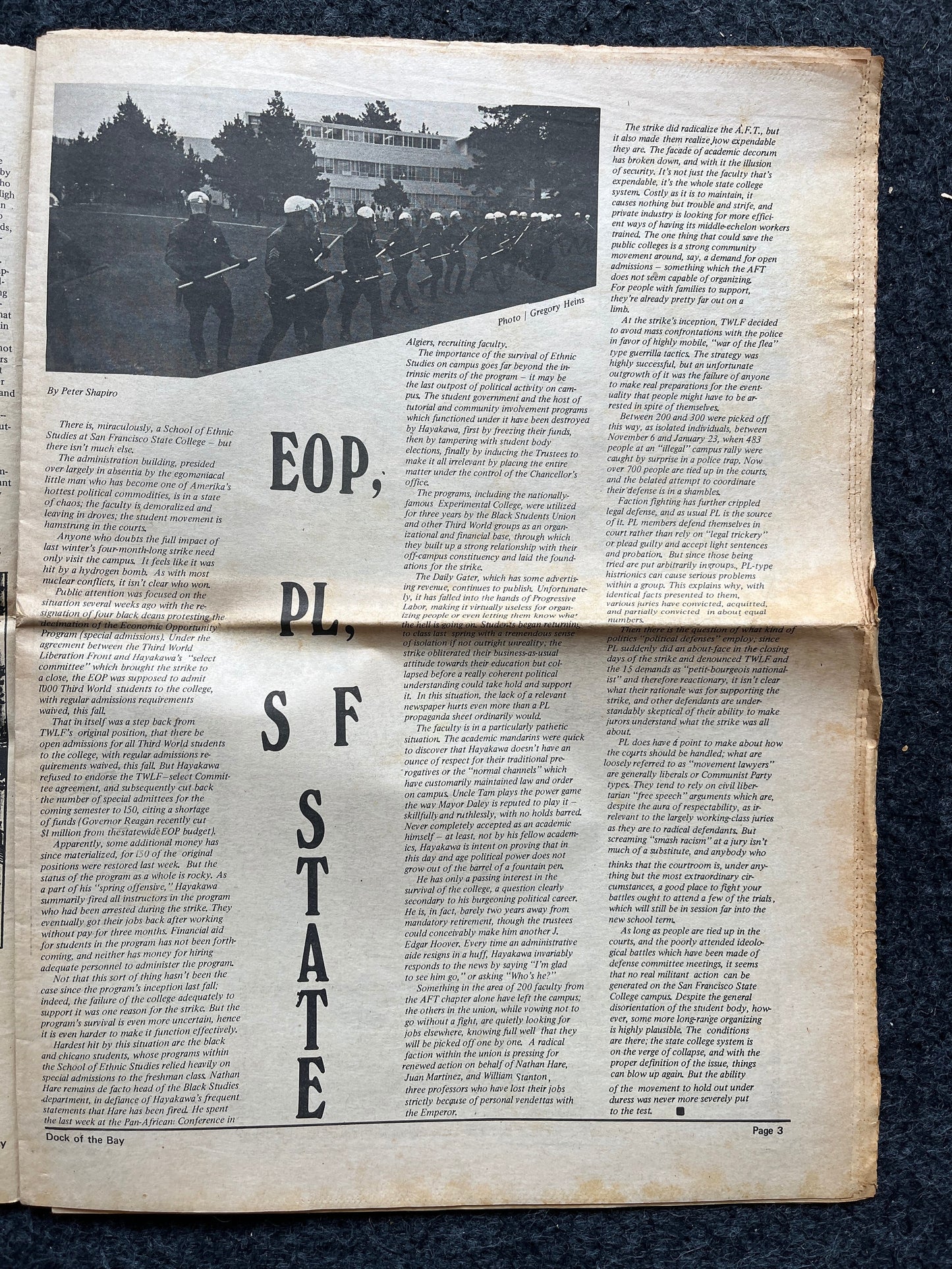 1970s San Francisco Underground Newspaper, Black Panther Party, Vintage Antique Collectibles, San Francisco Gifts, TransAmerica Tower