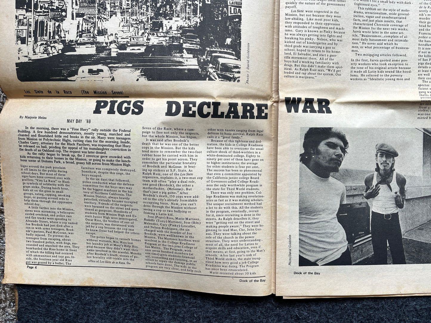1970s San Francisco Underground Newspaper, Black Panther Party, Vintage Antique Collectibles, San Francisco Gifts, TransAmerica Tower