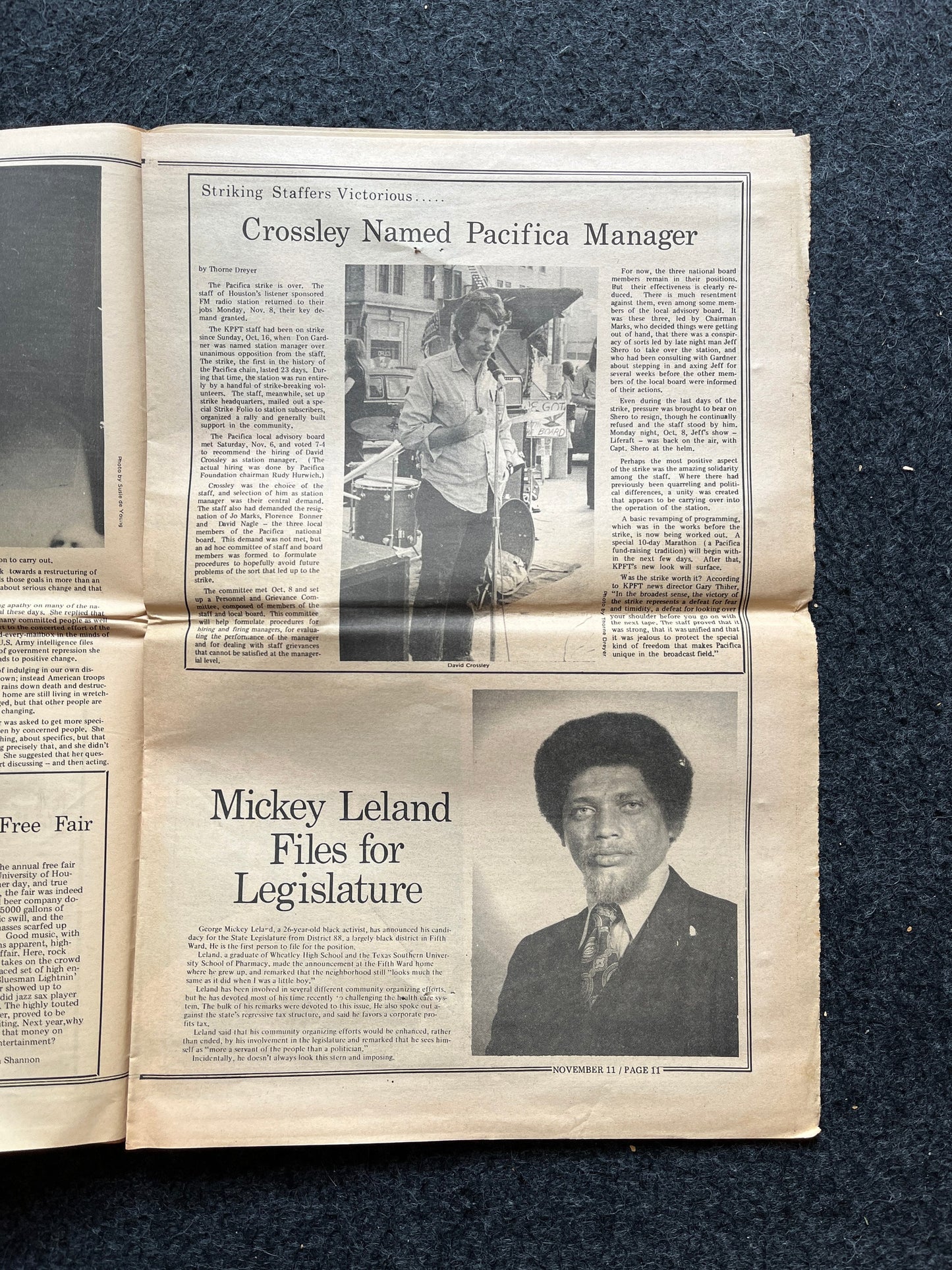 1970s Space City Houston Texas Underground Newspaper, Black Panther Party, Vintage Antique Collectibles, Hippie Grunge Art Gifts,