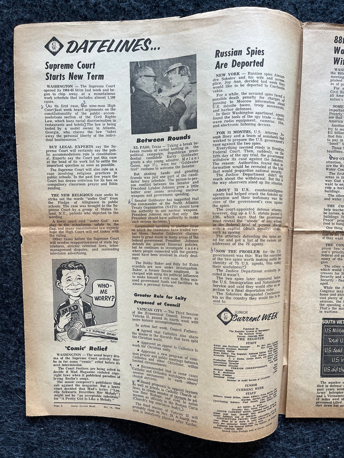 1970s Children Cold War Newspaper, Vintage Antique Collectibles, Biology Evolution Giftts, Educational Item, Gifts for Teacher, Gift for Kid