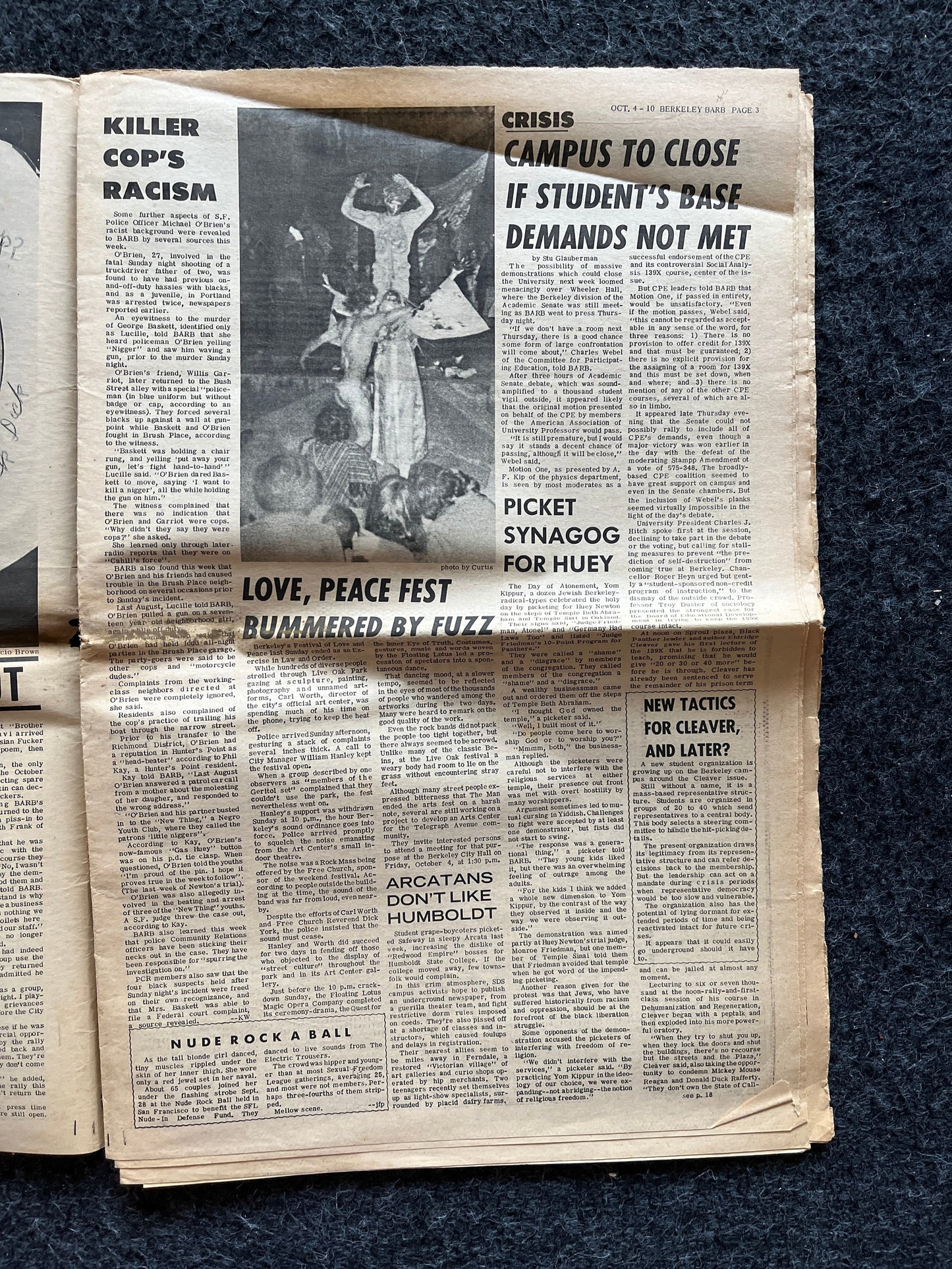 1970s Berkeley Bark CounterCulture, Black Panther Party, Underground Newspaper, Vintage Newspaper, San Francisco California, Black Gifts