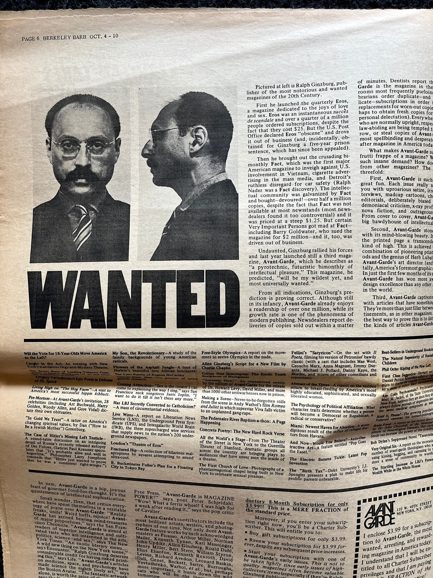 1970s Berkeley Bark CounterCulture, Black Panther Party, Underground Newspaper, Vintage Newspaper, San Francisco California, Black Gifts