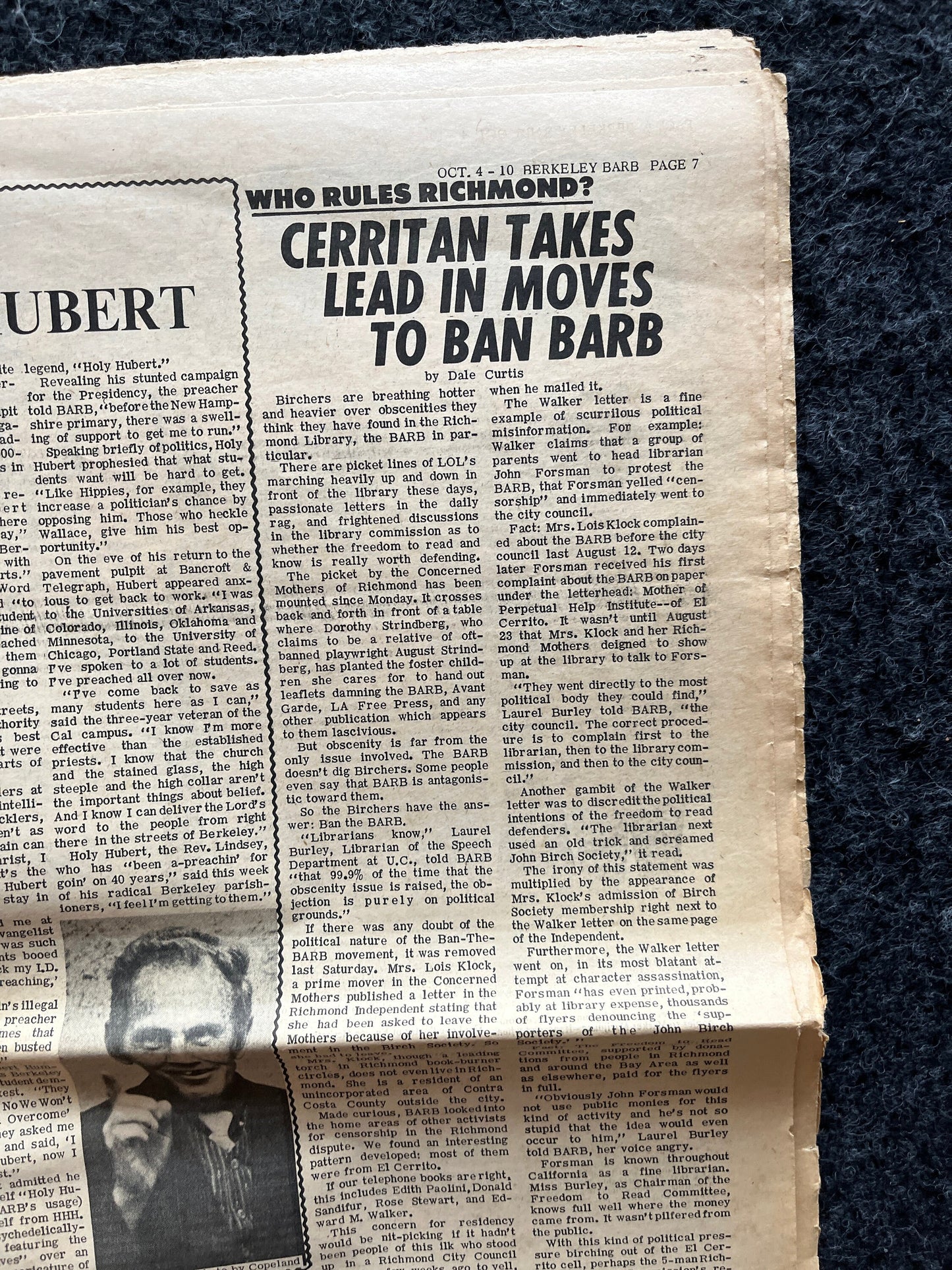 1970s Berkeley Bark CounterCulture, Black Panther Party, Underground Newspaper, Vintage Newspaper, San Francisco California, Black Gifts