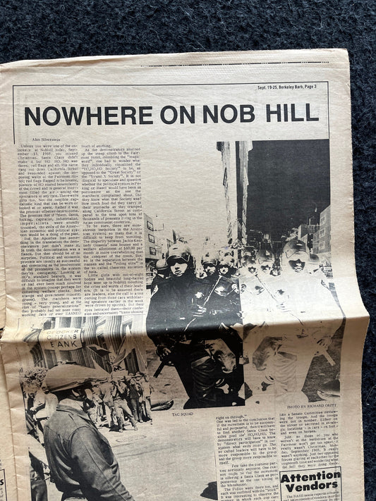 1970s Berkeley Bark CounterCulture, Black Panther Party, Underground Newspaper, Vintage Newspaper, San Francisco California, Black Gifts