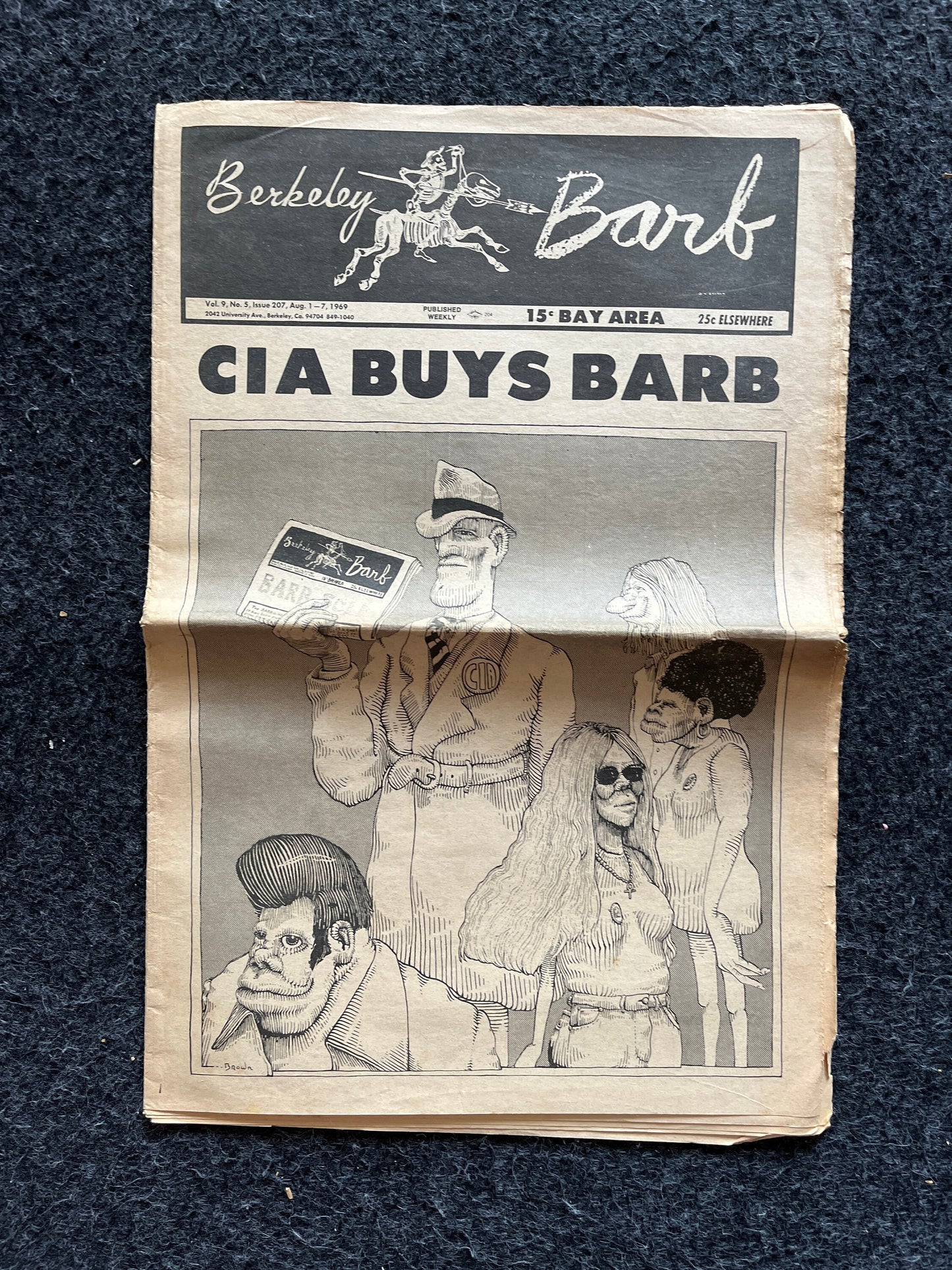 1970s Berkeley Bark CounterCulture, Black Panther Party, Underground Newspaper, Vintage Newspaper, San Francisco California, Black Gifts