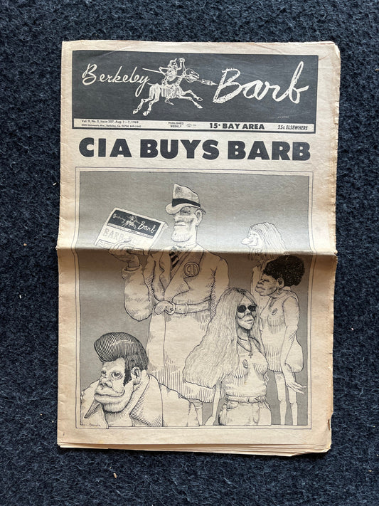 1970s Berkeley Bark CounterCulture, Black Panther Party, Underground Newspaper, Vintage Newspaper, San Francisco California, Black Gifts