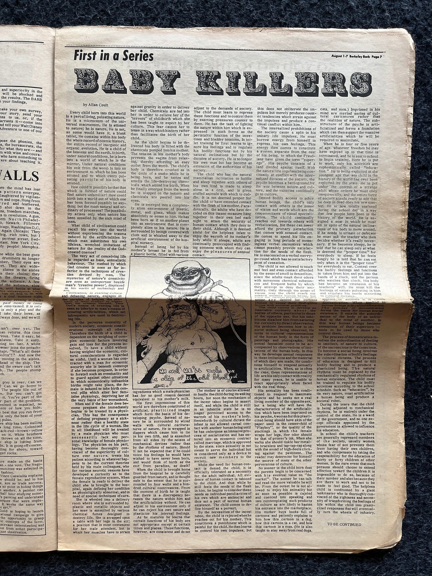 1970s Berkeley Bark CounterCulture, Black Panther Party, Underground Newspaper, Vintage Newspaper, San Francisco California, Black Gifts