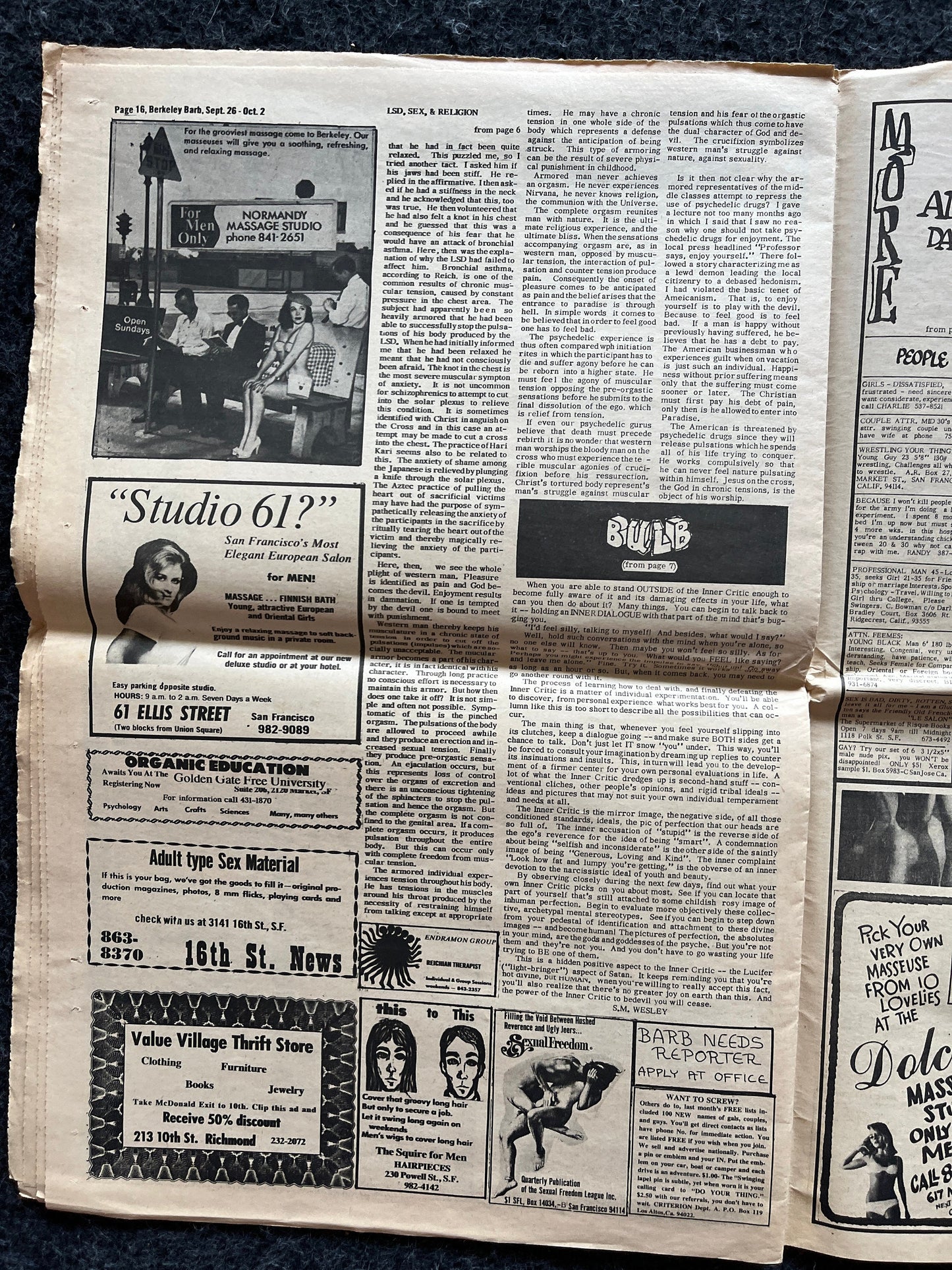 1970s Berkeley Bark CounterCulture, Black Panther Party, Underground Newspaper, Vintage Newspaper, San Francisco California, Black Gifts